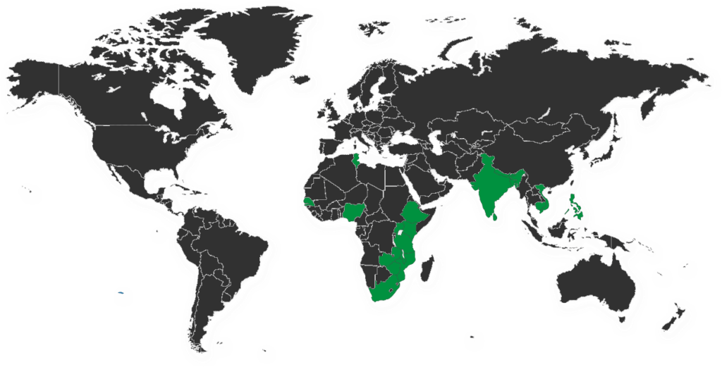 Worldwide Presence Map